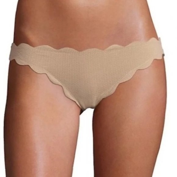 NWT Marysia Swim Antibes Bikini Bottoms Tan Nude Sz M US 6 BOTTOMS ONLY - Picture 1 of 5